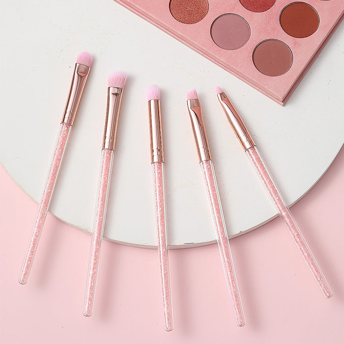 Diamond Makeup Brush Set (5-Piece, Small)