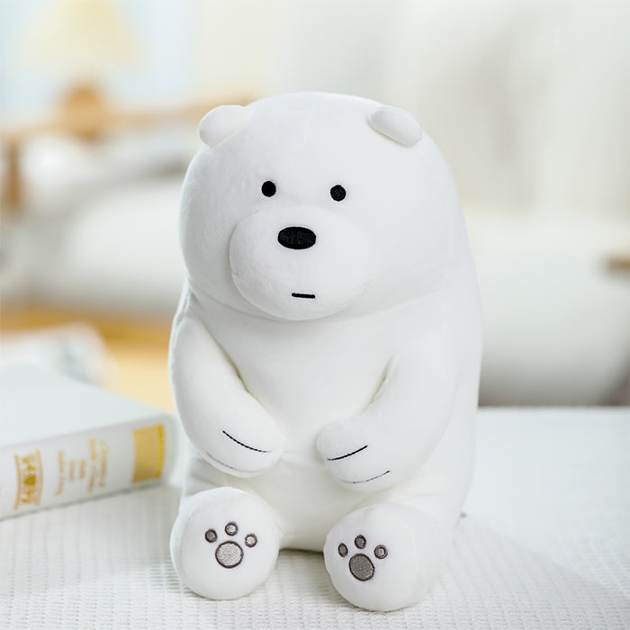 We Bare Bears – Cute Sitting Plush Toy (Ice Bear)
