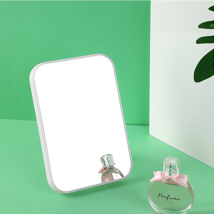 Minimalist rectangular tabletop mirror