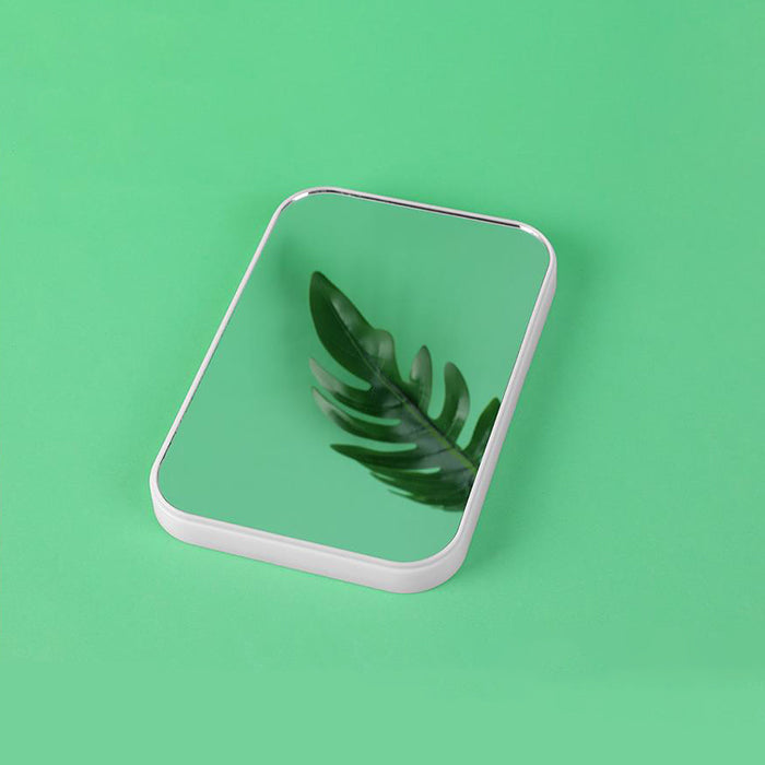 Minimalist rectangular tabletop mirror