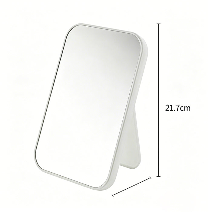 Minimalist rectangular tabletop mirror