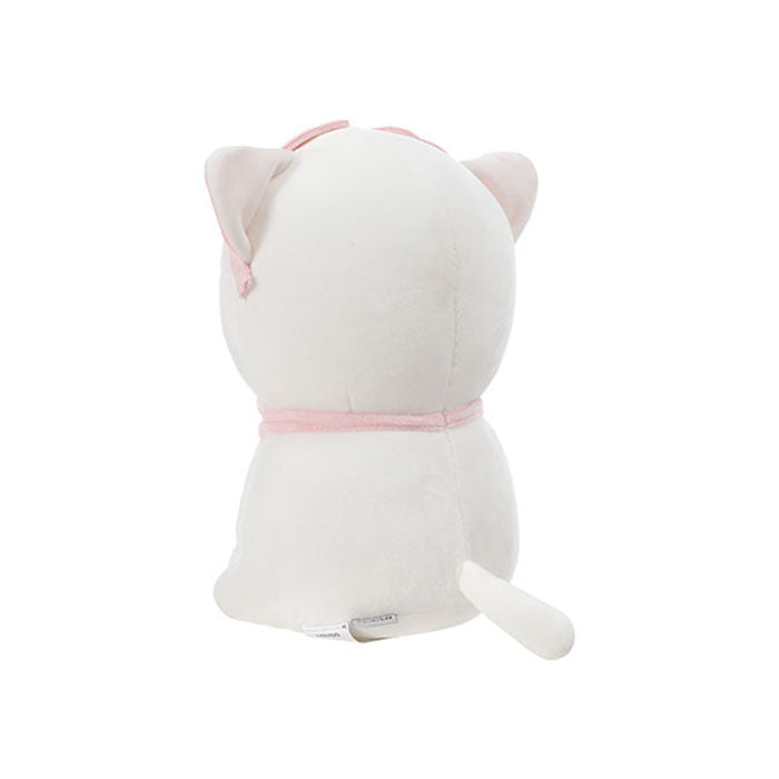 Cat plush toy with an eye mask