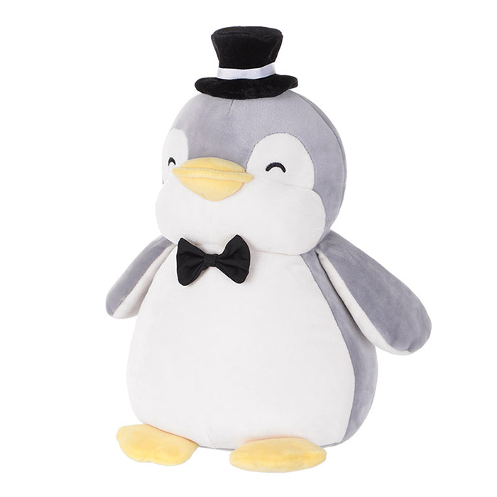 Penguin plush toy in a wedding dress (sitting pose)