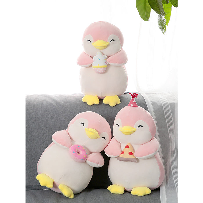 Peluche pinguino seduto a tema gelato