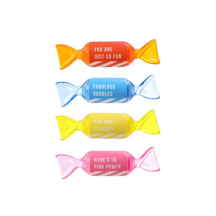 Evidenziatore Candy Rainbow Series – Set da 4 colori