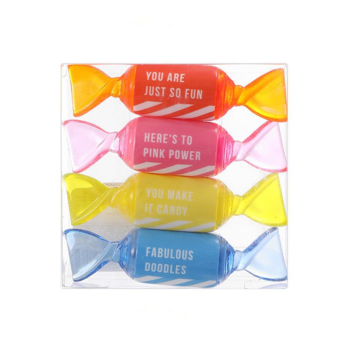 Evidenziatore Candy Rainbow Series – Set da 4 colori