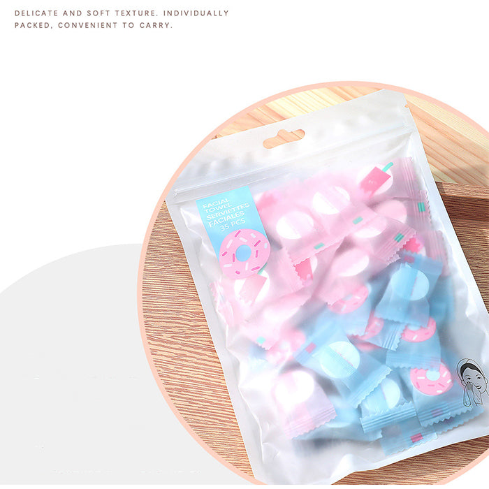 Candy Time Compressed Facial Towels – 35 Pieces
