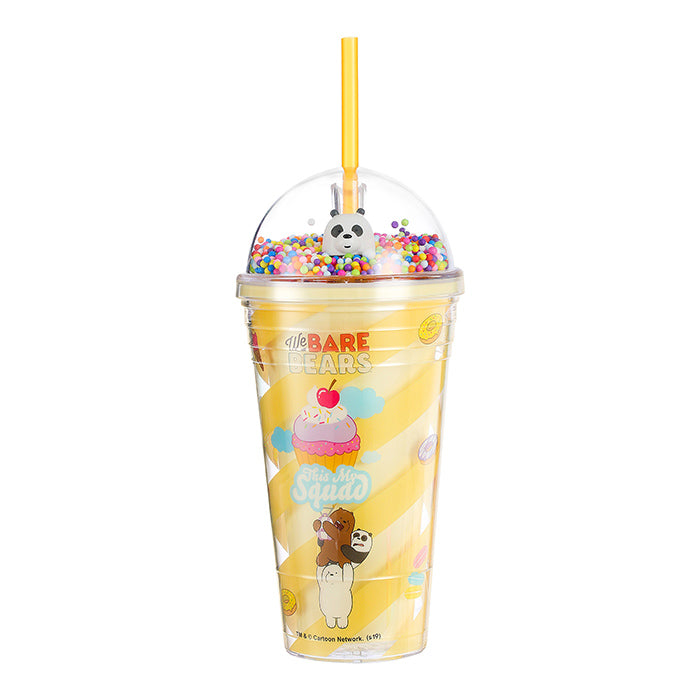We Bare Bears Double-Layer Straw Cup - 480ml