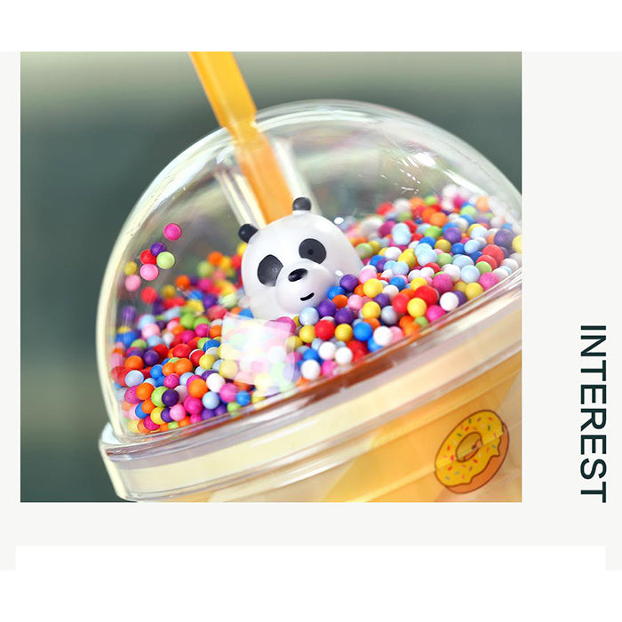 We Bare Bears Double-Layer Straw Cup - 480ml