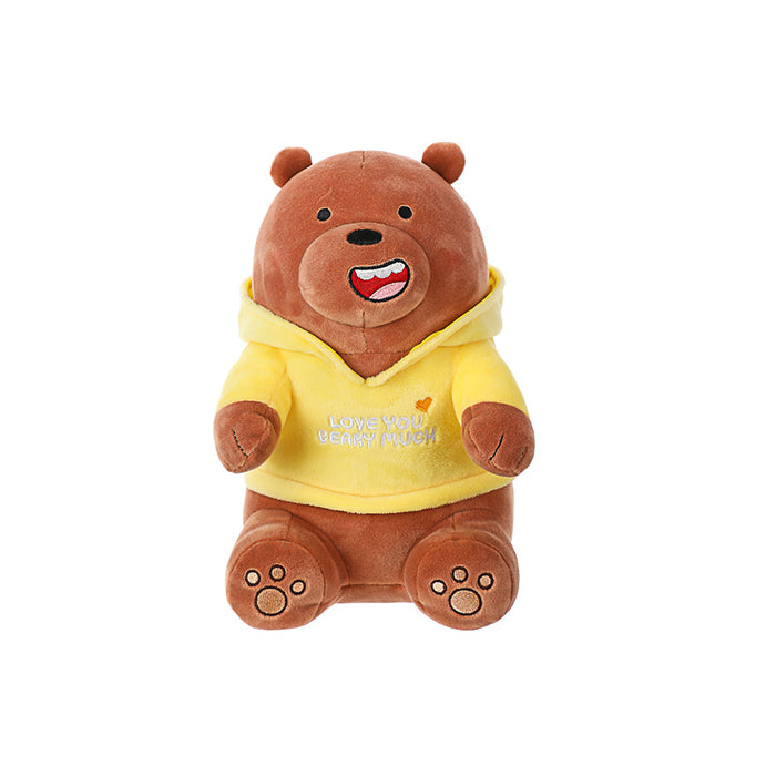 MINISO Peluche con Cappuccio We Bare Bears (Grizzly)