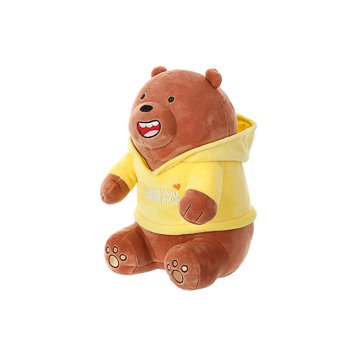 MINISO Peluche con Cappuccio We Bare Bears (Grizzly)