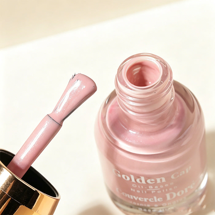 Small Gold Cap Oil-based Nail Polish - 07 Nude Pink