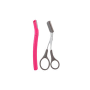Professional Eyebrow Grooming Set (Eyebrow Razor + Eyebrow Scissors with Comb)