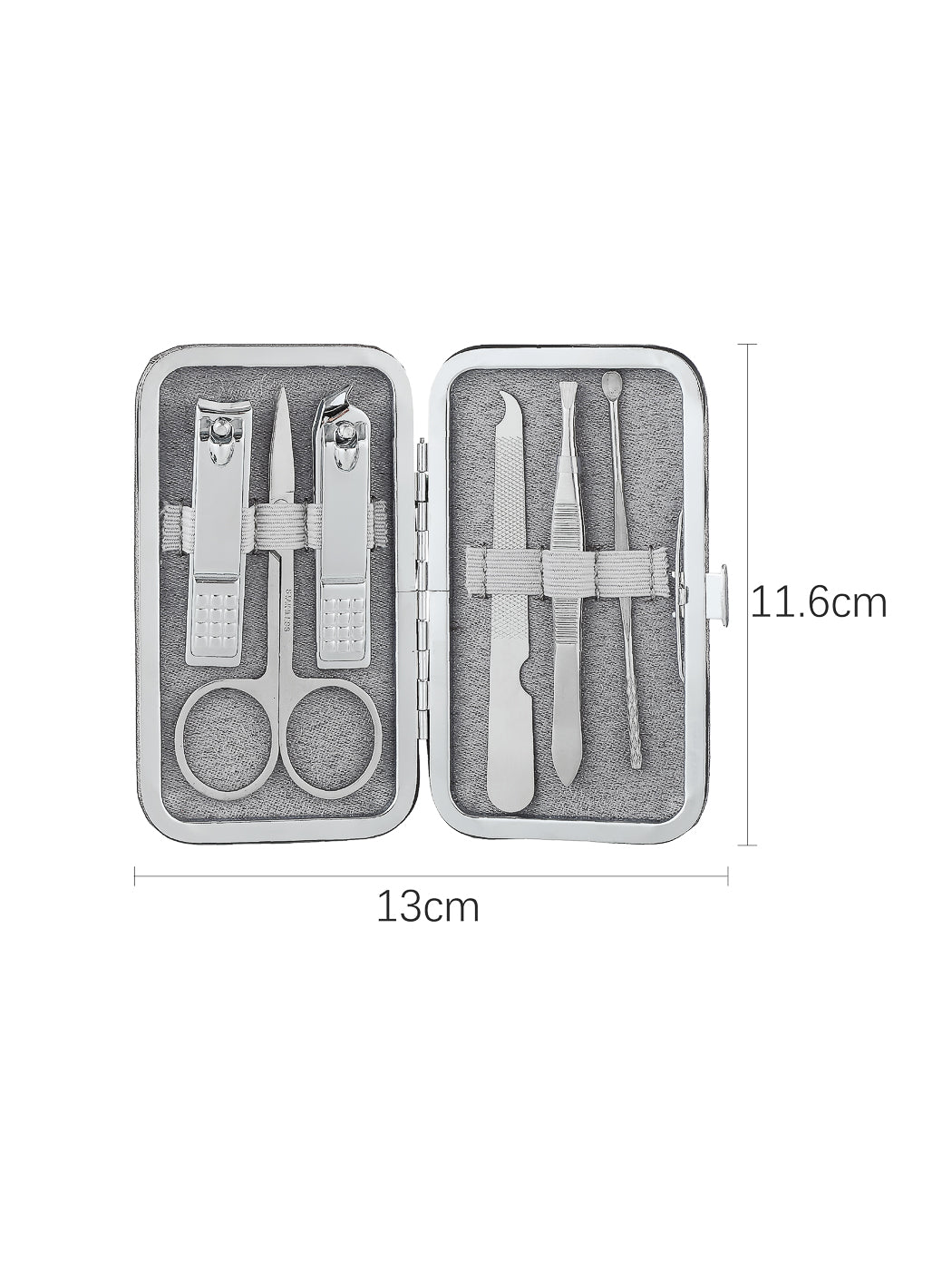 Set manicure professionale da 6 pezzi (con custodia)