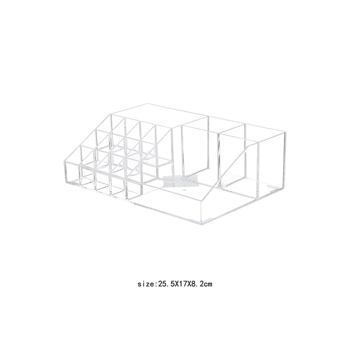 Transparent Modular Multi-Compartment Makeup Organizer – Large