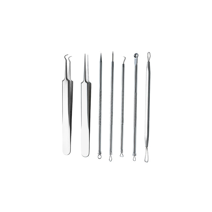 Set professionale di estrattori per acne (8 pezzi)