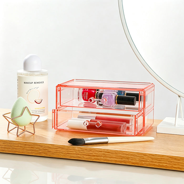 Small two-tier drawer-style jewelry organizer