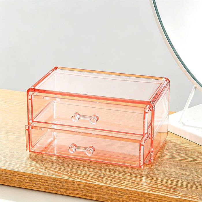 Small two-tier drawer-style jewelry organizer
