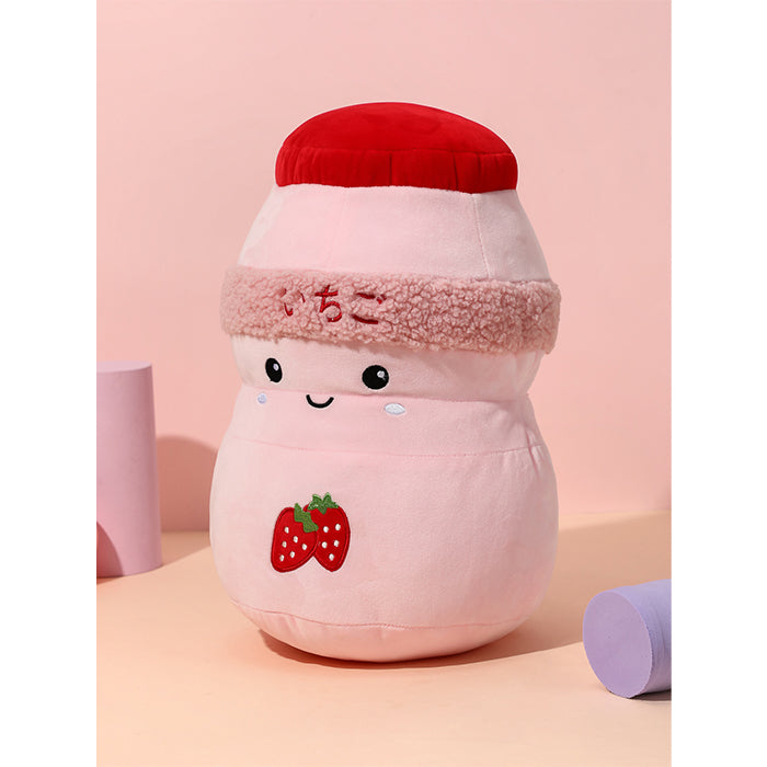 Beverage Series Throw Pillow – Strawberry Milkshake