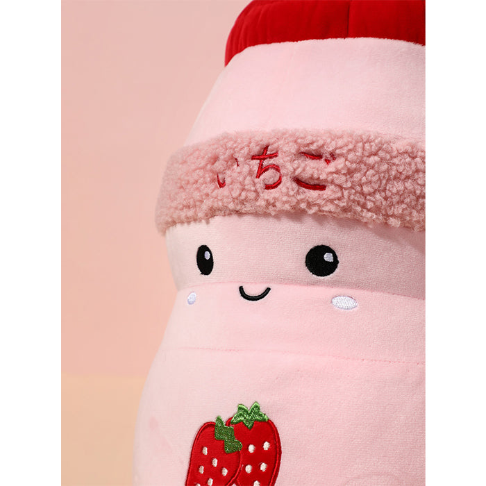 Beverage Series Throw Pillow – Strawberry Milkshake