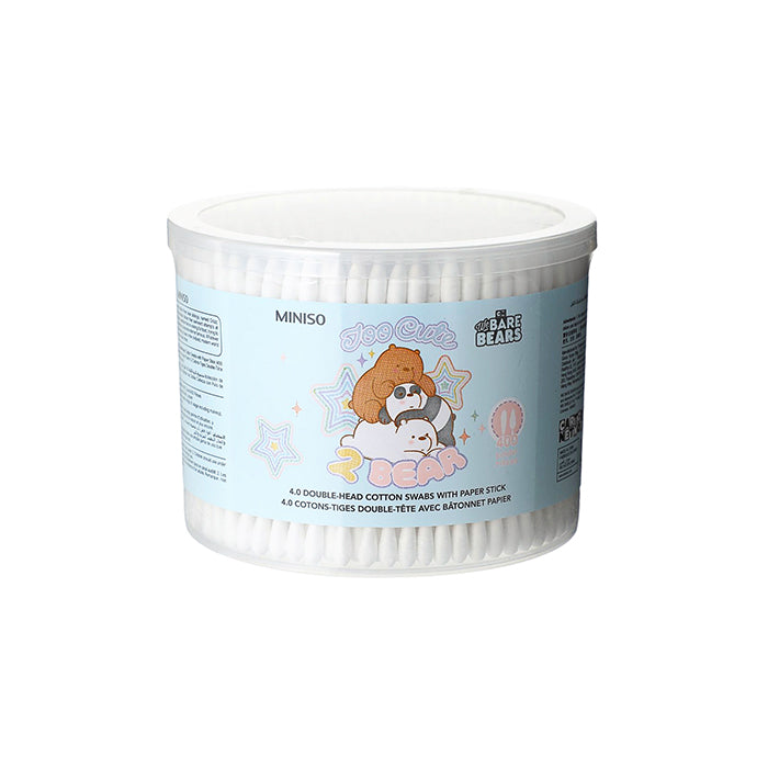 We Bare Bears Series 4.0 Paper-Stem Cotton Swabs – 400 Count