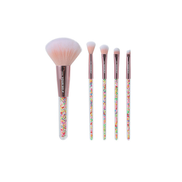 Set di 5 pennelli trucco Rainbow