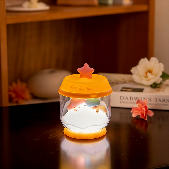 Little Twin Stars Dream-Catching Jar Series Glow-in-the-Dark Bedside Ornament - Y88