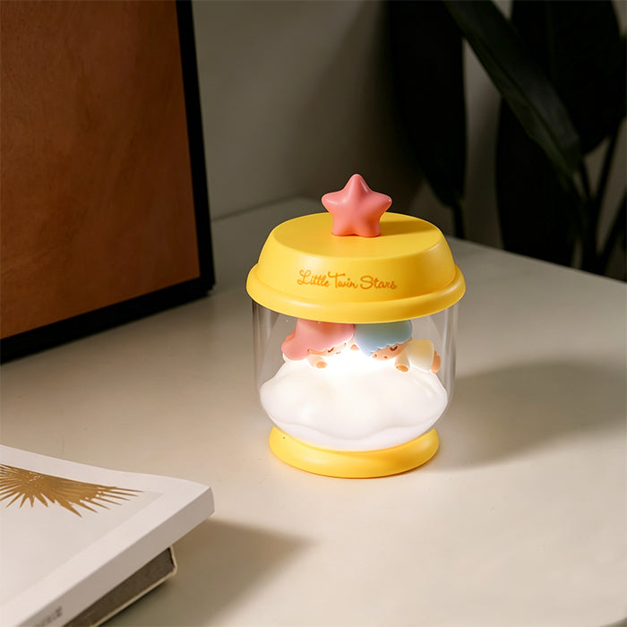 Little Twin Stars Dream-Catching Jar Series Glow-in-the-Dark Bedside Ornament - Y88
