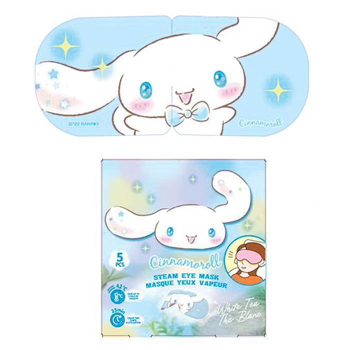 Cinnamoroll White Tea Scented Steam Eye Mask – 5-Pack