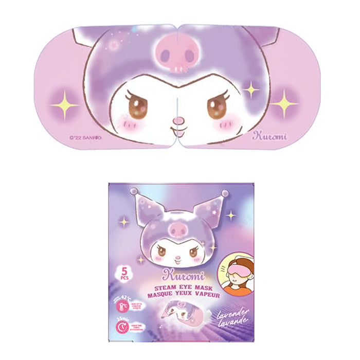Kuromi Lavender-Scented Steam Eye Mask – 5-Pack