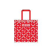 MINISO Multifunctional Square Eco-friendly Bag with All-Over Smiley Face Print