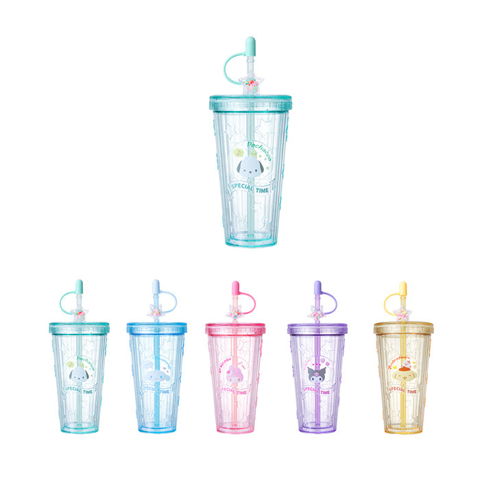 Sanrio Characters Summer Twinkling Star Straw Cup - 420mL