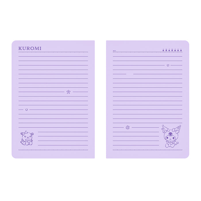 Kuromi A6 Glue-Bound Notebook (Pack of 2)