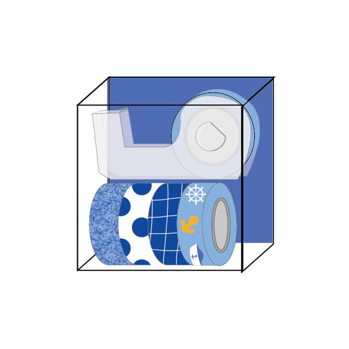 Serie Blu Oceano – Set Dispenser per Nastro Adesivo