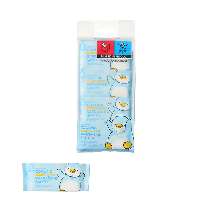 PENPEN Ultra-Mini Cooling Wet Wipes – 8 packs (8 wipes per pack)
