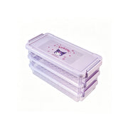 Kuromi Snap-Lock 3-Tier Storage Box