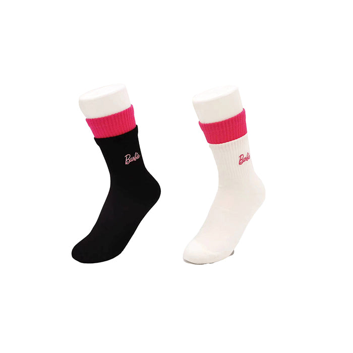 Barbie Collection – "Girly Universe" Double-Cuff Long Socks