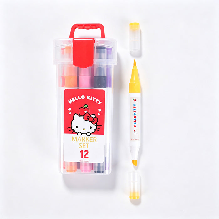 Hello Kitty Apple Season Series – 12-Color Marker Set