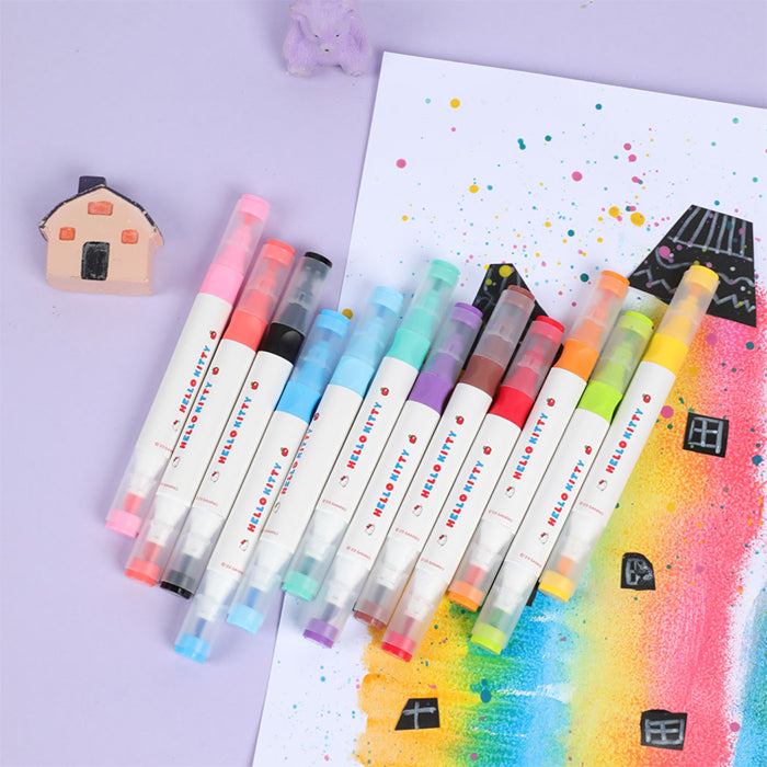 Hello Kitty Apple Season Series – 12-Color Marker Set