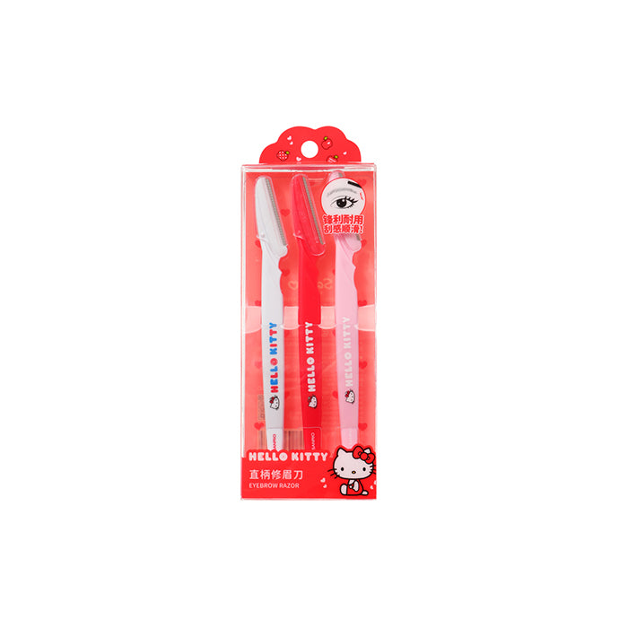 Hello Kitty Apple Season Series – Straight-Handle Eyebrow Razor (3-Pack)