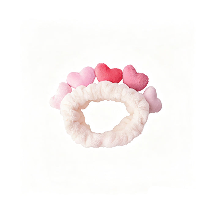 Collezione Romantic Pink – Cerchietto con cuore in peluche