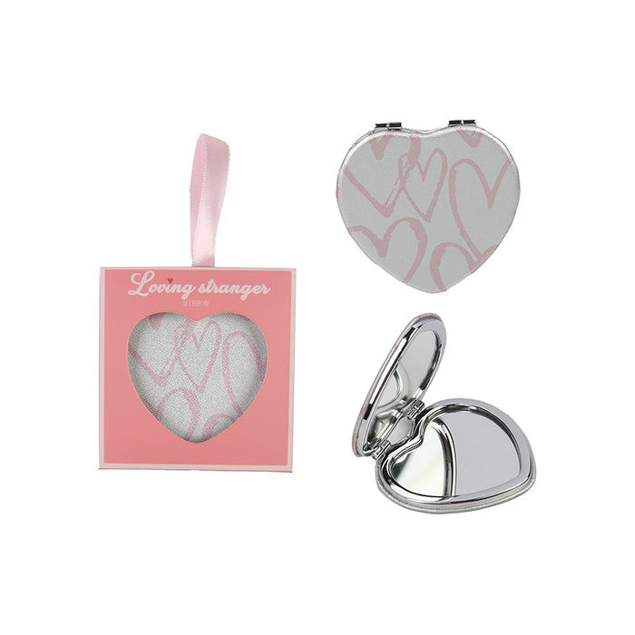 Collezione Romantic Pink – Specchio bifacciale a forma di cuore