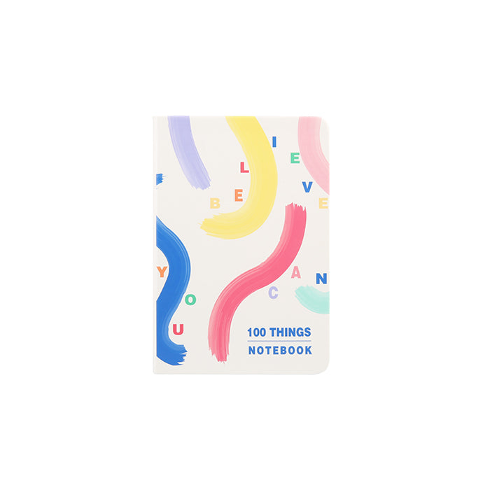Serie di agende – Agenda geometrica colorata "100 piccole cose"