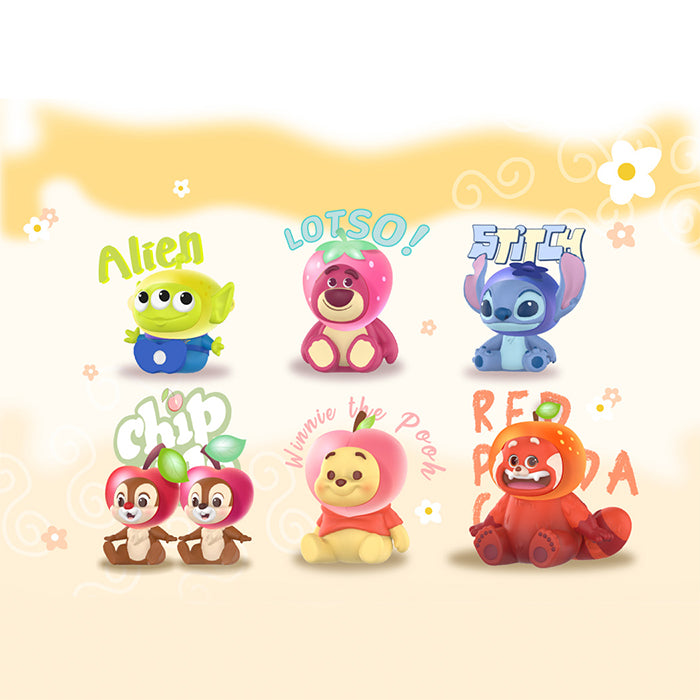 Disney-themed fruit-style headgear collectible figures