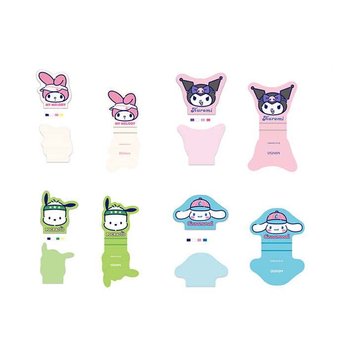 Serie Sportiva Sanrio – Blocchetti per Appunti Adesivi Antistress in PU (80 Fogli)