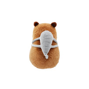 Serie Capybara – Peluche Seduto con un Pesce sulla Schiena