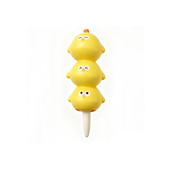 "Vitality & Delicious" Series – Little Chick PU Stress-Relief Ballpoint Pen (1.0mm, Black)