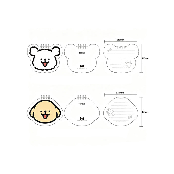 Serie Puppy Line – Taccuino a spirale sagomato per la decompressione