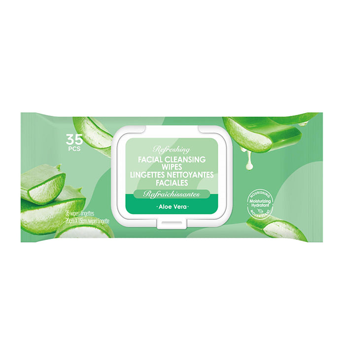 Refreshing Aloe Vera Facial Cleansing Wipes