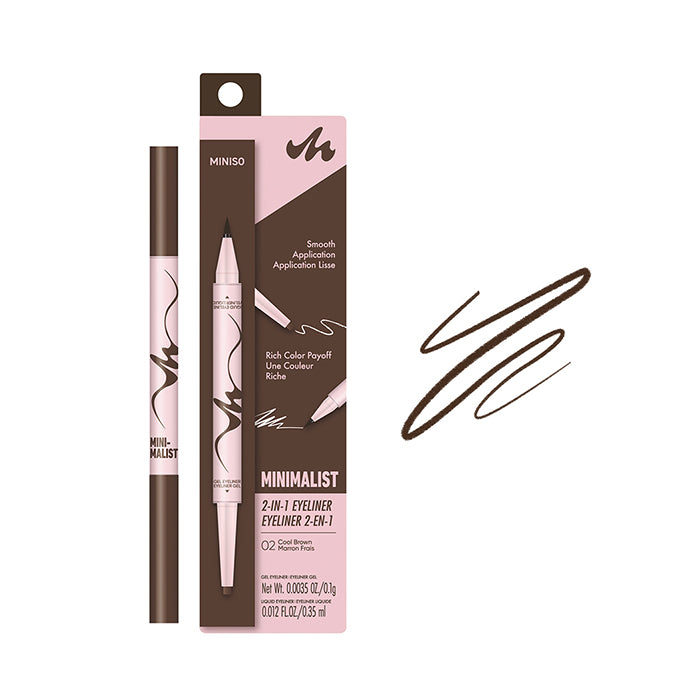 Minimalist Series 2-in-1 Eyeliner Pencil & Liquid Eyeliner